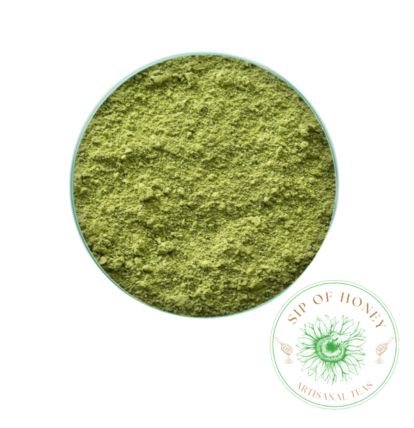 Sip. of Honey bright, silky powdered green matcha that blends into a creamy, energizing sip for your morning glow.